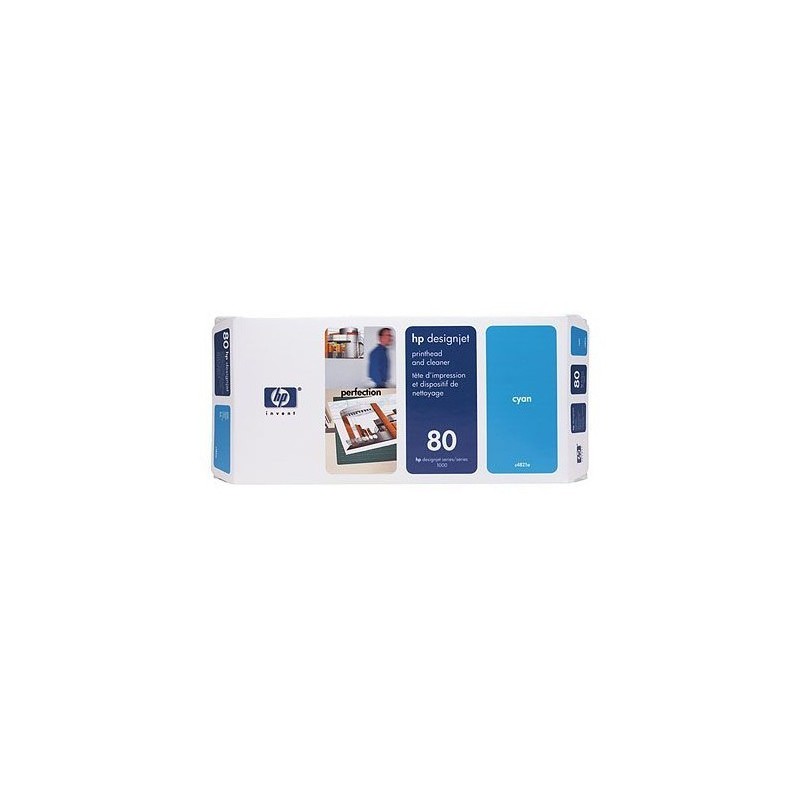 HP 80 CYAN DESIGNJET PRINTHEAD /PRINTHEAD CLEANER HP 80 CYAN DESIGNJET PRINTHEAD /PRINTHEAD CLEANER