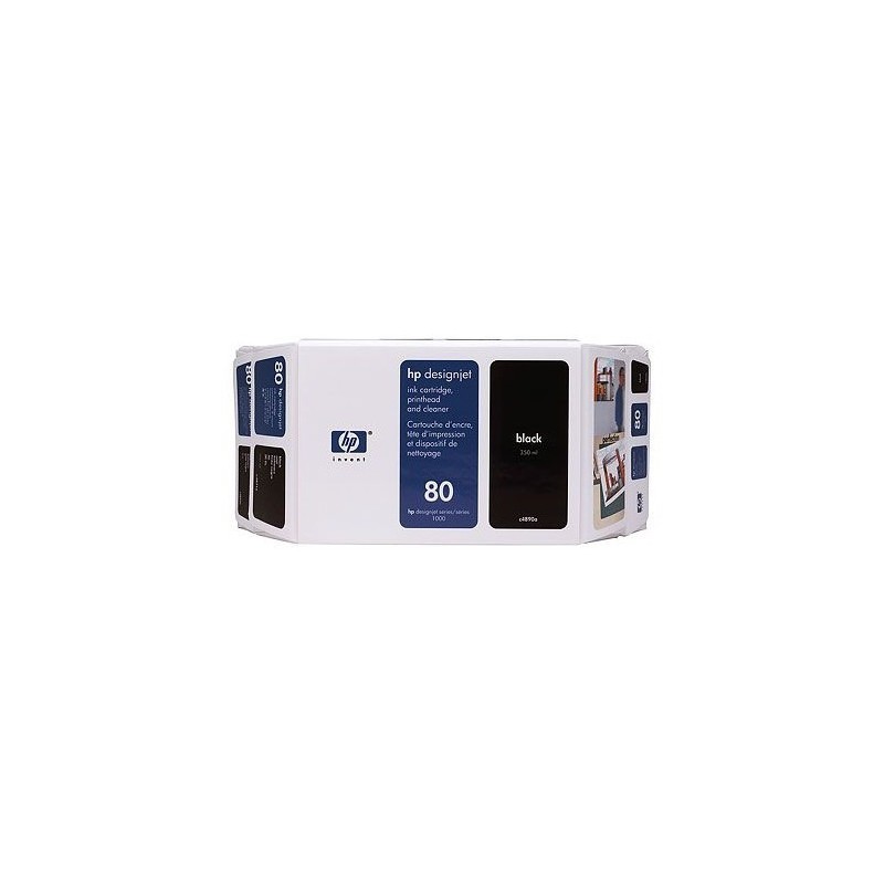 HP 80 350-ML BLACK DESIGNJET INK CARTRIDGE HP 80 350-ML BLACK DESIGNJET INK CARTRIDGE