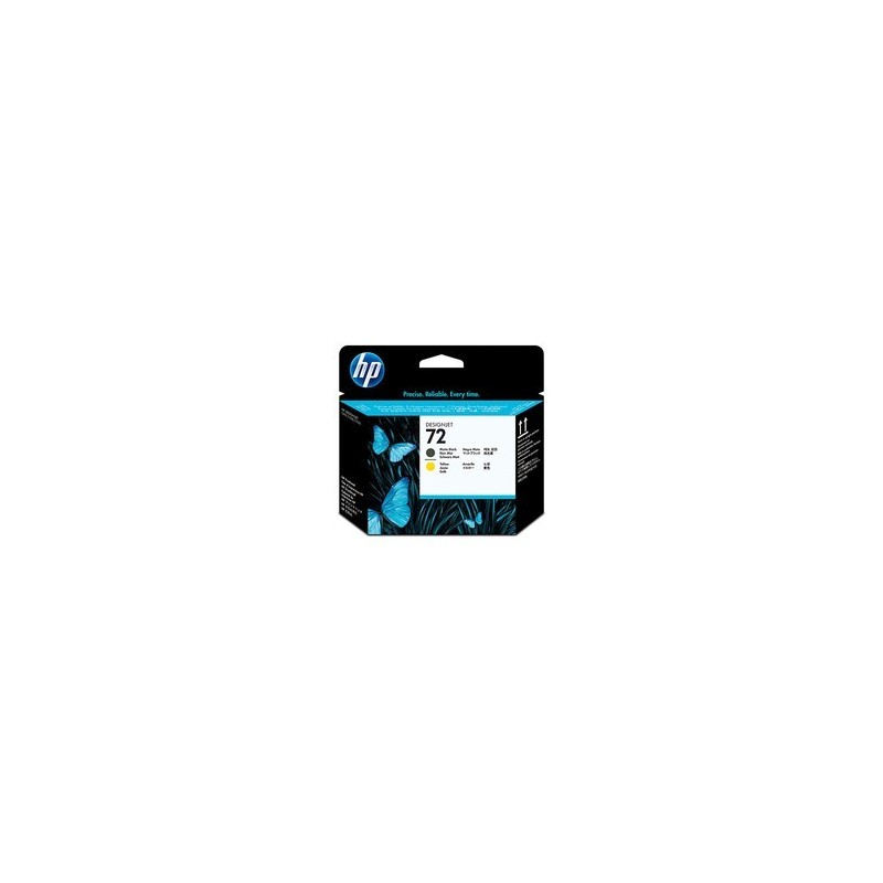 HP 72 MATTE BLACK AND YELLOW DESIGNJET PRINTHEAD HP 72 MATTE BLACK AND YELLOW DESIGNJET PRINTHEAD