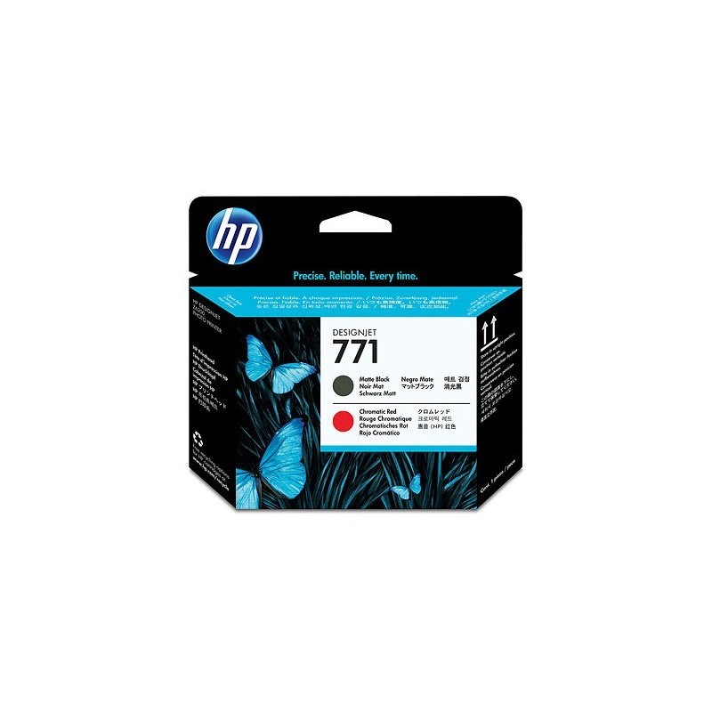HP 771 MATTE BLCK/CHROMATIC RED DESIGNJET PRINTHAD HP 771 MATTE BLCK/CHROMATIC RED DESIGNJET PRINTHAD