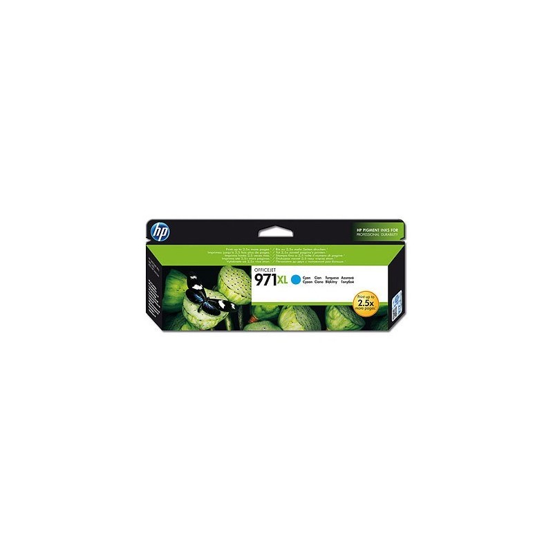 HP 971XL HIGH YIELD CYAN ORIGINAL INK CARTRIDGE HP 971XL HIGH YIELD CYAN ORIGINAL INK CARTRIDGE