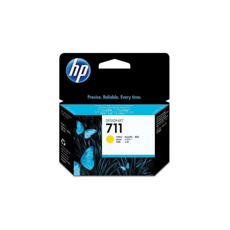 HP 711 29-ML YELLOW DESIGNJET INK CARTRIDGE HP 711 29-ML YELLOW DESIGNJET INK CARTRIDGE