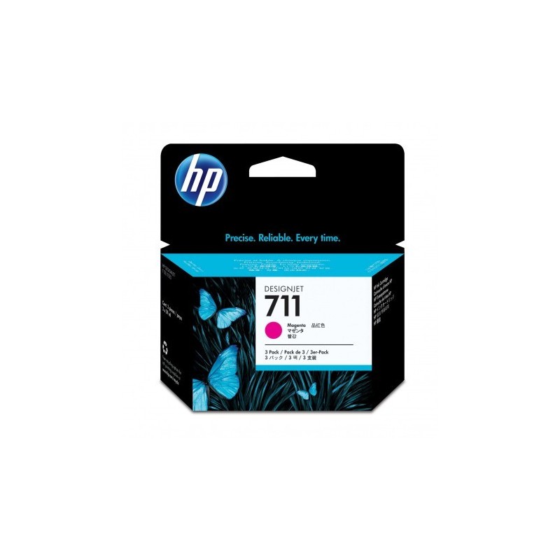 HP 711 3-PACK 29ML MAGT DESIGNJET INK CARTRIDGES HP 711 3-PACK 29ML MAGT DESIGNJET INK CARTRIDGES