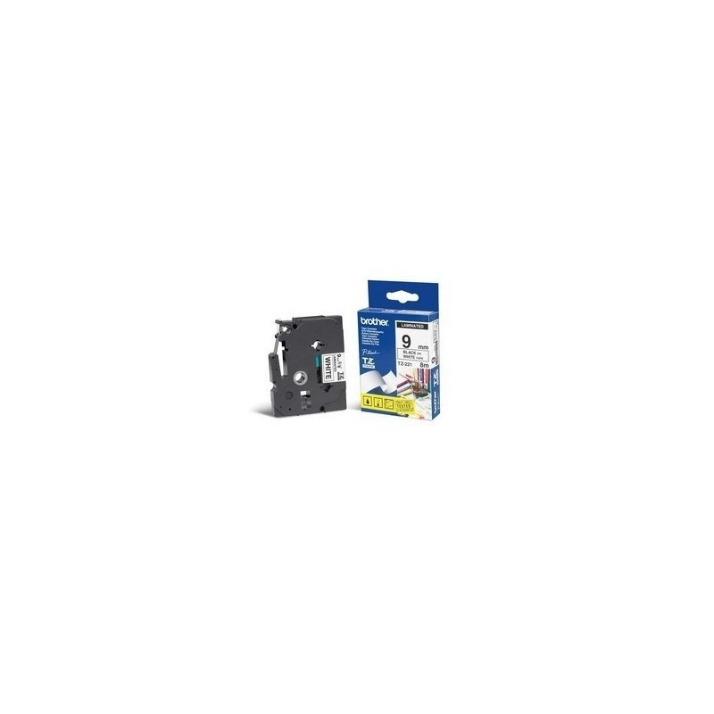 BROTHER RUBAN NOIR - BLANC 9MM BROTHER RUBAN NOIR - BLANC 9MM