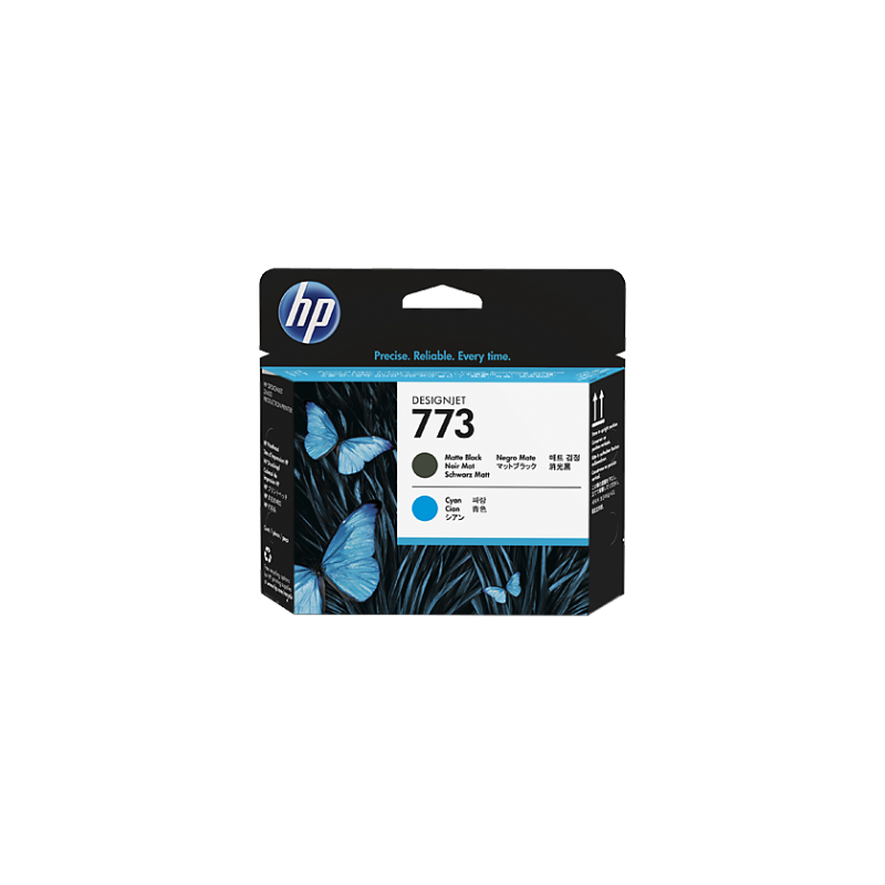 HP 773 MATTE BLACK/CYAN DESIGNJET PRINTHEAD