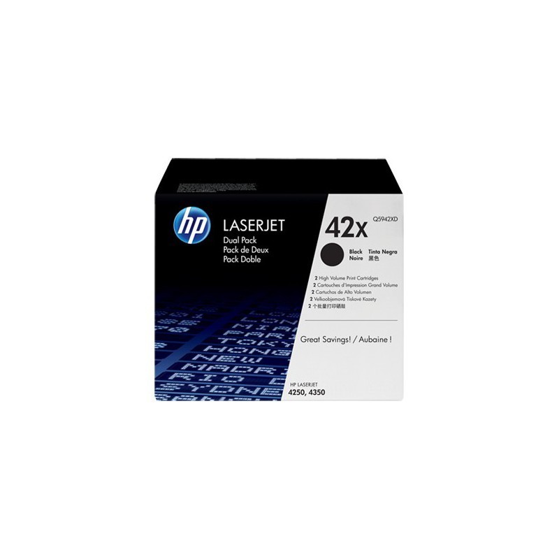 HP 42X Noir (Q5942XD) -...