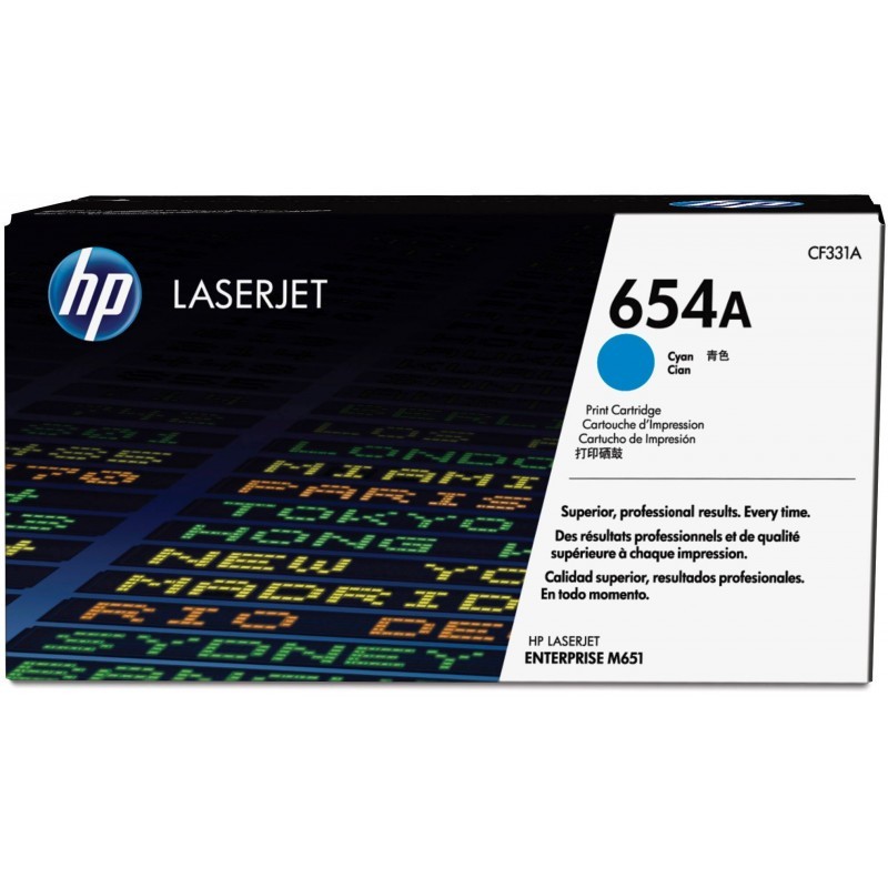 HP 654A Cyan (CF331A) -...