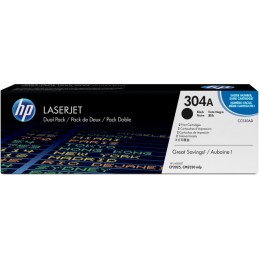 HP 304A Noir (CC530AD) - Pack de 2 toners HP LaserJet d'origine