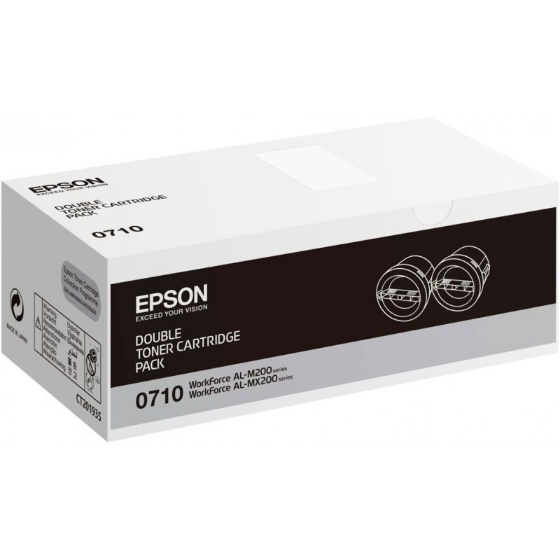 Epson 0710 Noir - Pack de 2...