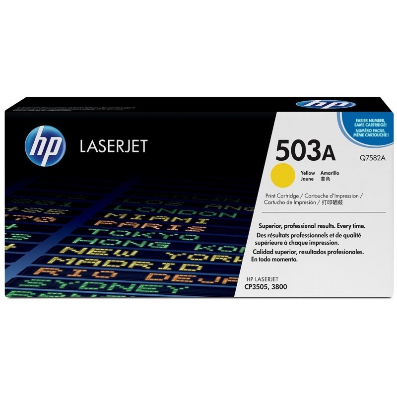 HP 503A Jaune (Q7582A) -...