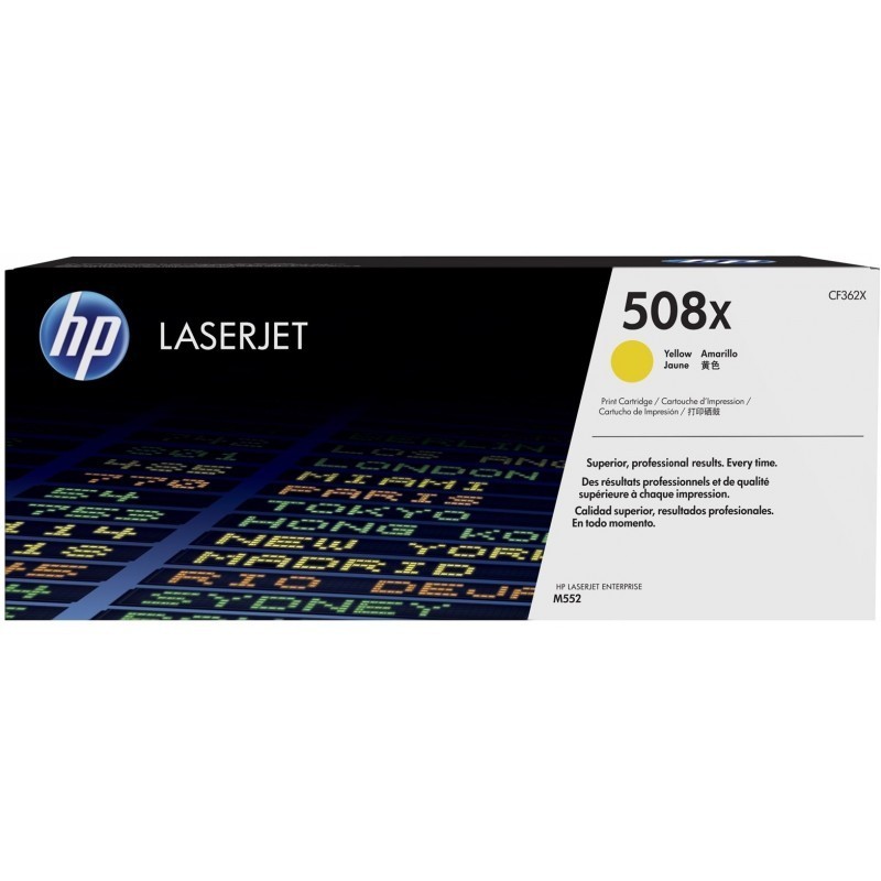 HP 508X Jaune (CF362X) -...