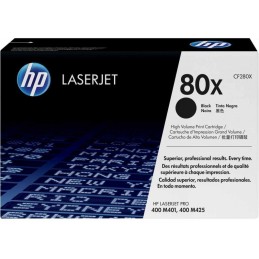 HP 80X Noir (CF280X) - Toner grande capacité HP LaserJet d'origine