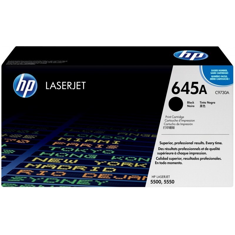 HP 645A Noir (C9730A) -...