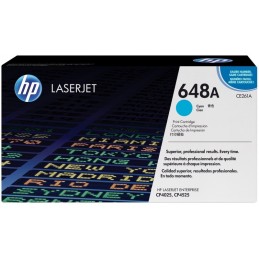 HP 648A Cyan (CE261A) - Toner HP LaserJet d'origine