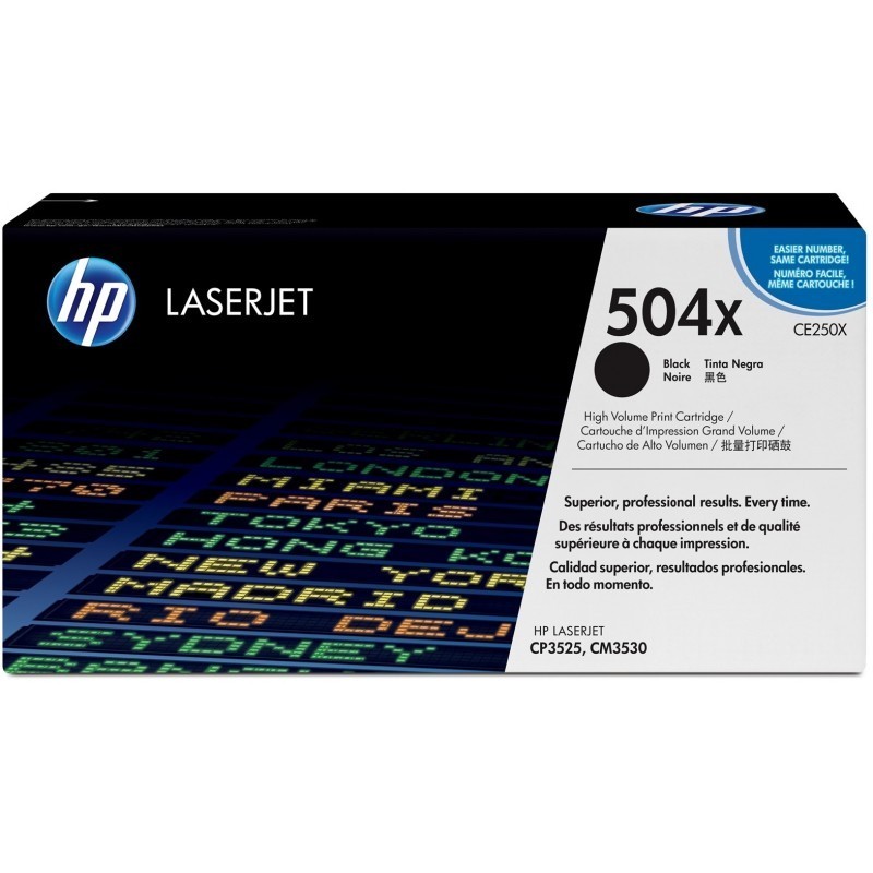 HP 504X Noir (CE250X) -...