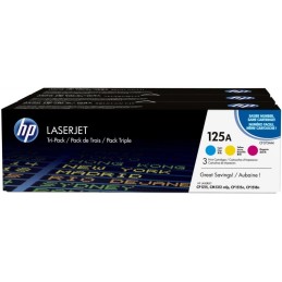 HP 125A Cyan/Magenta/Jaune...