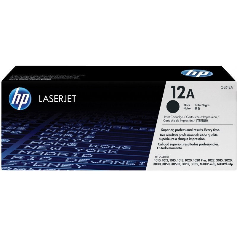 HP 12A Noir (Q2612A) -...