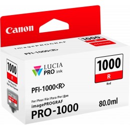 Canon PFI-1000R Rouge - Cartouche encre Canon origine (0554C001AA)