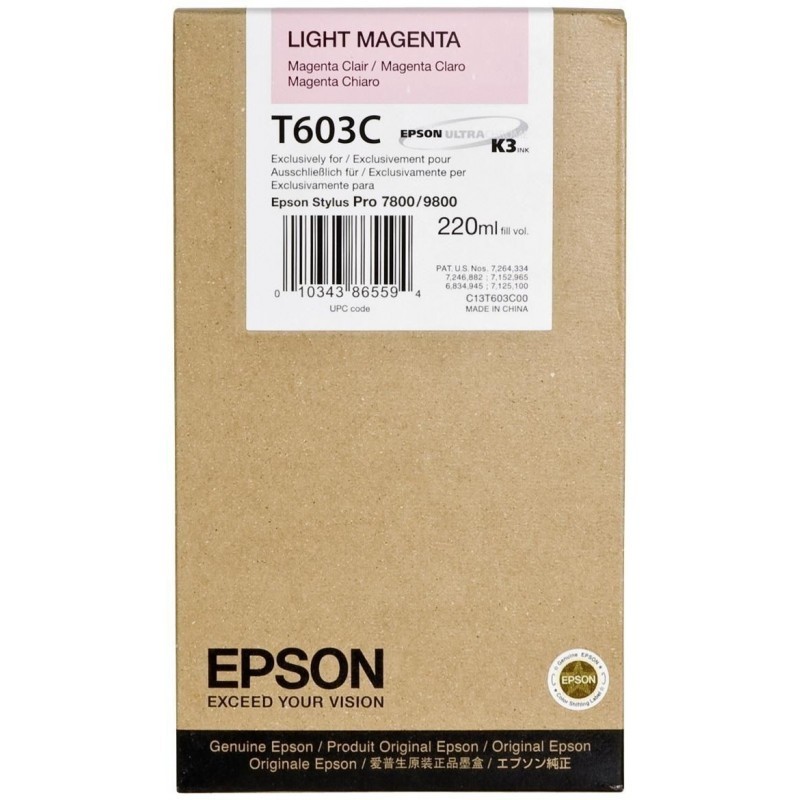 Epson T603C Encre Pigment...