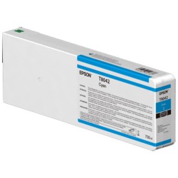 Epson T8042 Cyan - Cartouche d'encre Epson UltraChrome HDX/HD 700ml (C13T804200)