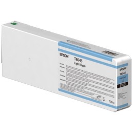 Epson T8045 Cyan Claire - Cartouche d'encre Epson UltraChrome HDX/HD 700ml (C13T804500)