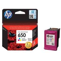 HP 650 trois couleurs - Cartouche d'encre HP d'origine (CZ102AE)