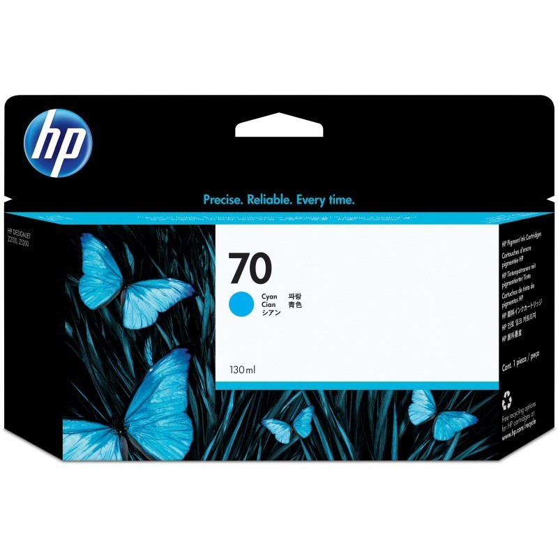 HP 70 Cyan - Cartouche...