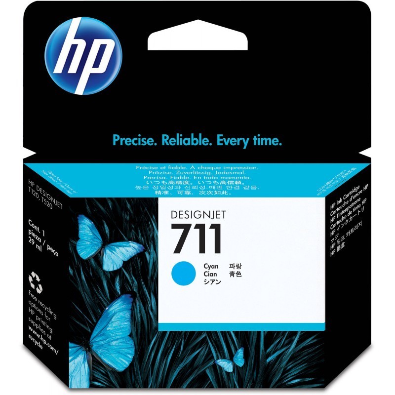 HP 711 Cyan - Cartouche...