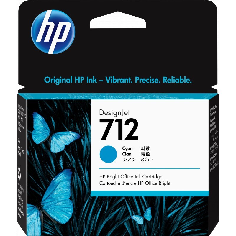 HP 712 Cyan - Cartouche...