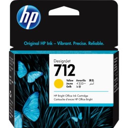 HP 712 Jaune - Cartouche d'encre HP d'origine (3ED69A)