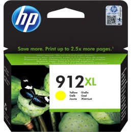 HP 912XL Jaune - Cartouche d'encre grande capacité HP d'origine (3YL83AE)