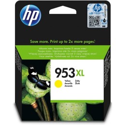 HP 953XL Jaune - Cartouche d'encre grande capacité HP d'origine (F6U18AE)