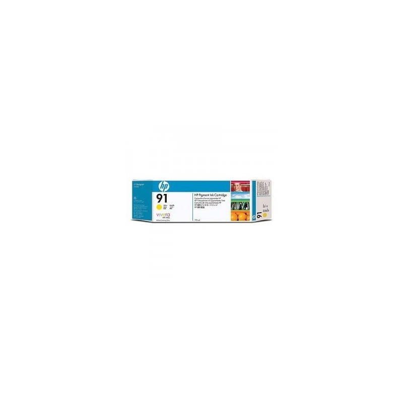 HP 91 775ML YELLOW DESIGNJET PIGMENT CARTRIDGE HP 91 775ML YELLOW DESIGNJET PIGMENT CARTRIDGE