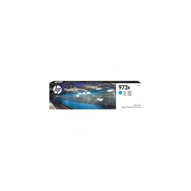 HP 973X HIGH YIELD CYAN ORIGINAL PAGEWIDE CARTRID HP 973X HIGH YIELD CYAN ORIGINAL PAGEWIDE CARTRID