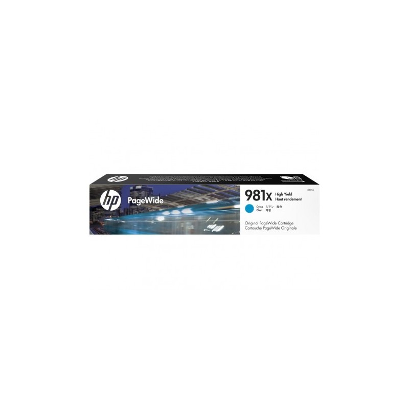 HP 981X HIGH YIELD CYAN ORIGINA PAGEWIDE CARTRIDGE HP 981X HIGH YIELD CYAN ORIGINA PAGEWIDE CARTRIDGE