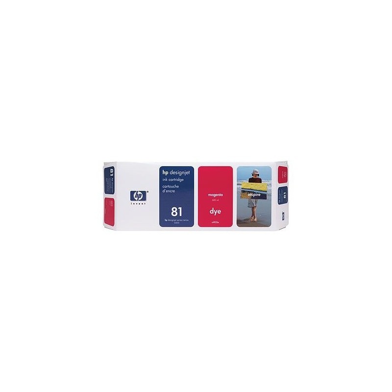 HP 81 680-ML MAGENTA DESIGNJET DYE INK CARTRIDGE HP 81 680-ML MAGENTA DESIGNJET DYE INK CARTRIDGE