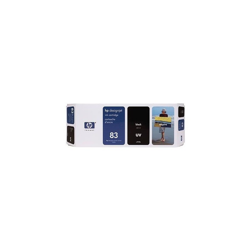 HP 83 680-ML BLACK DESIGNJET UV INK CARTRIDGE HP 83 680-ML BLACK DESIGNJET UV INK CARTRIDGE