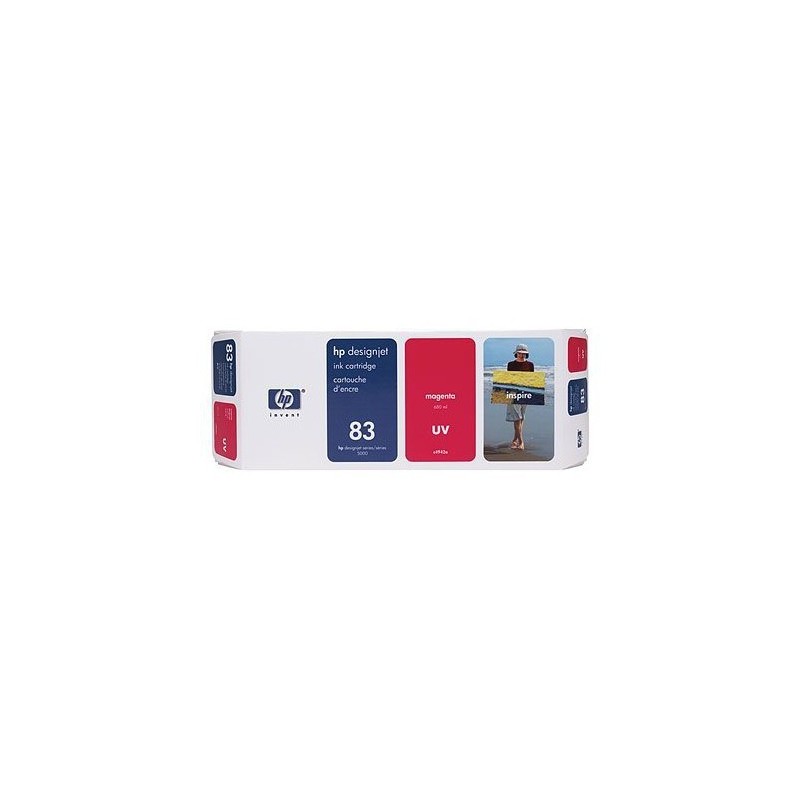 HP 83 680-ML MAGENTA DESIGNJET UV INK CARTRIDGE HP 83 680-ML MAGENTA DESIGNJET UV INK CARTRIDGE