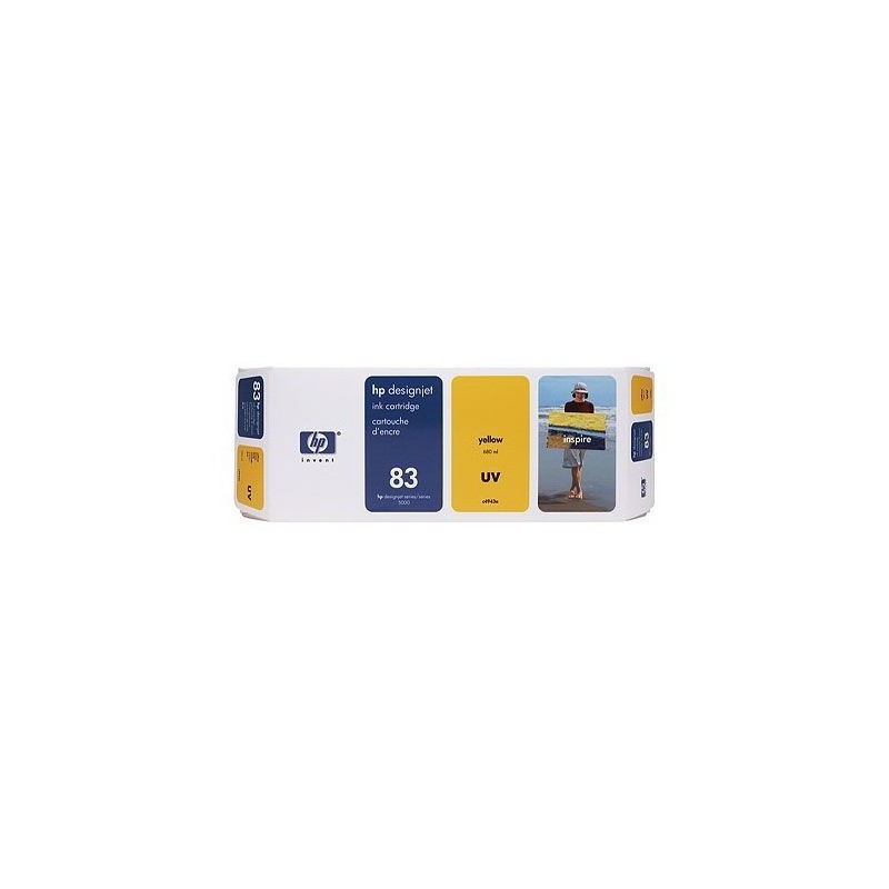 HP 83 680-ML YELLOW DESIGNJET UV INK CARTRIDGE HP 83 680-ML YELLOW DESIGNJET UV INK CARTRIDGE