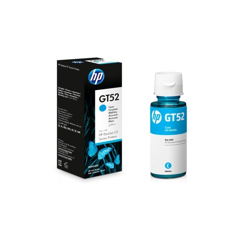 HP GT52 CYAN ORIGINAL INK BOTTLE ORIGINAL